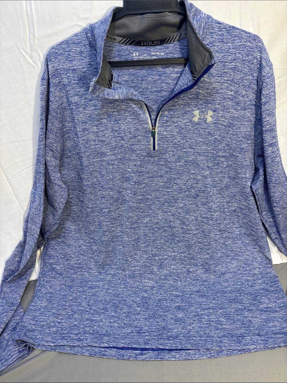 Under Armour Women’s Blue Heather 1/4 Zip Active Pullover